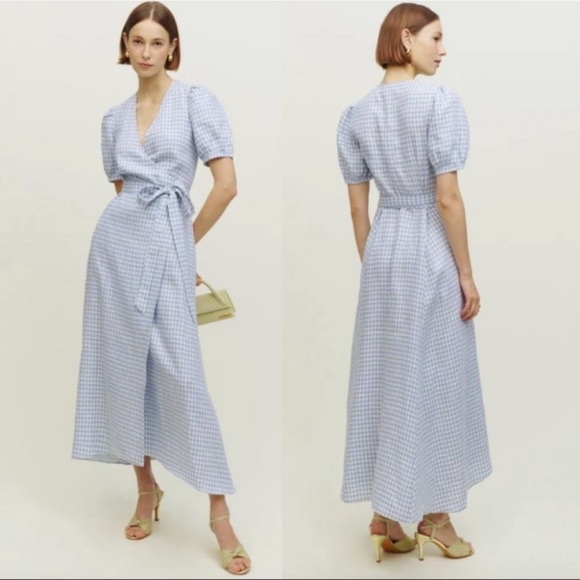 Reformation Weiss Linen Dress - Picture 2 of 10